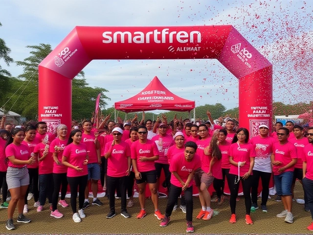 SMARTFREN Perluas 4G LTE ke Kupang & Bulukumba, Fun Run 2025 Meriahkan